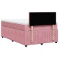 vidaXL Boxspringbett mit Matratze Rosa 120x200 cm Samt vidaXL Boxspringbett mit Matratze Rosa 120x200 cm Samt