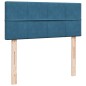 vidaXL Boxspringbett mit Matratze Blau 120x200 cm Samt vidaXL Boxspringbett mit Matratze Blau 120x200 cm Samt
