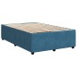 vidaXL Boxspringbett mit Matratze Blau 120x200 cm Samt vidaXL Boxspringbett mit Matratze Blau 120x200 cm Samt