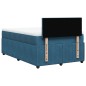 vidaXL Boxspringbett mit Matratze Blau 120x200 cm Samt vidaXL Boxspringbett mit Matratze Blau 120x200 cm Samt