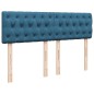 vidaXL Boxspringbett mit Matratze Blau 140x200 cm Samt vidaXL Boxspringbett mit Matratze Blau 140x200 cm Samt