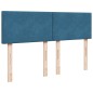 vidaXL Boxspringbett mit Matratze Blau 140x200 cm Samt vidaXL Boxspringbett mit Matratze Blau 140x200 cm Samt