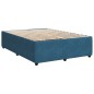 vidaXL Boxspringbett mit Matratze Blau 140x200 cm Samt vidaXL Boxspringbett mit Matratze Blau 140x200 cm Samt