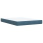 vidaXL Boxspringbett mit Matratze Blau 140x200 cm Samt vidaXL Boxspringbett mit Matratze Blau 140x200 cm Samt