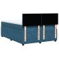 vidaXL Boxspringbett mit Matratze Blau 140x200 cm Samt vidaXL Boxspringbett mit Matratze Blau 140x200 cm Samt