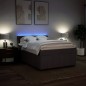 vidaXL Boxspringbett mit Matratze Dunkelbraun 140x200 cm Stoff vidaXL Boxspringbett mit Matratze Dunkelbraun 140x200 cm Stoff