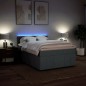 vidaXL Boxspringbett mit Matratze Dunkelgrau 160x200 cm Stoff vidaXL Boxspringbett mit Matratze Dunkelgrau 160x200 cm Stoff