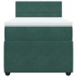 vidaXL Boxspringbett mit Matratze Dunkelgrün 90x200 cm Samt vidaXL Boxspringbett mit Matratze Dunkelgrün 90x200 cm Samt