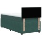 vidaXL Boxspringbett mit Matratze Dunkelgrün 90x200 cm Samt vidaXL Boxspringbett mit Matratze Dunkelgrün 90x200 cm Samt