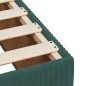 vidaXL Boxspringbett mit Matratze Dunkelgrün 90x200 cm Samt vidaXL Boxspringbett mit Matratze Dunkelgrün 90x200 cm Samt