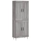 Highboard Grau Sonoma 69,5x34x180 cm Holzwerkstoff Highboard Grau Sonoma 69,5x34x180 cm Holzwerkstoff