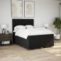 vidaXL Boxspringbett mit Matratze Schwarz 140x190 cm Stoff vidaXL Boxspringbett mit Matratze Schwarz 140x190 cm Stoff