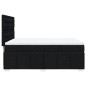 vidaXL Boxspringbett mit Matratze Schwarz 140x190 cm Stoff vidaXL Boxspringbett mit Matratze Schwarz 140x190 cm Stoff