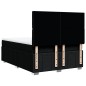 vidaXL Boxspringbett mit Matratze Schwarz 140x190 cm Stoff vidaXL Boxspringbett mit Matratze Schwarz 140x190 cm Stoff