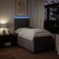 vidaXL Boxspringbett mit Matratze Taupe 100x200 cm Stoff vidaXL Boxspringbett mit Matratze Taupe 100x200 cm Stoff