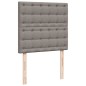 vidaXL Boxspringbett mit Matratze Taupe 100x200 cm Stoff vidaXL Boxspringbett mit Matratze Taupe 100x200 cm Stoff
