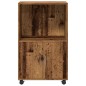 vidaXL Rollschrank Altholz-Optik 55x40x91 cm Holzwerkstoff vidaXL Rollschrank Altholz-Optik 55x40x91 cm Holzwerkstoff