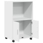 vidaXL Rollschrank Weiß 55x40x91 cm Holzwerkstoff vidaXL Rollschrank Weiß 55x40x91 cm Holzwerkstoff