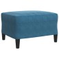 vidaXL 4-tlg. Sofagarnitur mit Kissen Blau Samt vidaXL 4-tlg. Sofagarnitur mit Kissen Blau Samt