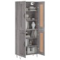 Highboard Grau Sonoma 69,5x34x180 cm Holzwerkstoff Highboard Grau Sonoma 69,5x34x180 cm Holzwerkstoff