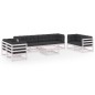 vidaXL 9-tlg. Garten-Lounge-Set mit Kissen Kiefer Massivholz vidaXL 9-tlg. Garten-Lounge-Set mit Kissen Kiefer Massivholz