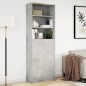 vidaXL Highboard mit LED-Beleuchtung Grau 69x32,5x200 cm Holzwerkstoff vidaXL Highboard mit LED-Beleuchtung Grau 69x32,5x200 cm Holzwerkstoff