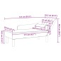 vidaXL Chaiselongue mit Kissen Creme Samt vidaXL Chaiselongue mit Kissen Creme Samt
