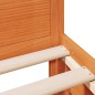 vidaXL Massivholzbett ohne Matratze mit Kopfteil Wachsbraun 90x190 cm vidaXL Massivholzbett ohne Matratze mit Kopfteil Wachsbraun 90x190 cm