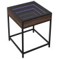vidaXL Couchtisch mit Infinity-LED Braun Eichen-Optik 40x40x51 cm vidaXL Couchtisch mit Infinity-LED Braun Eichen-Optik 40x40x51 cm