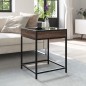 vidaXL Couchtisch mit Infinity-LED Braun Eichen-Optik 40x40x51 cm vidaXL Couchtisch mit Infinity-LED Braun Eichen-Optik 40x40x51 cm