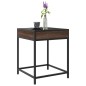 vidaXL Couchtisch mit Infinity-LED Braun Eichen-Optik 40x40x51 cm vidaXL Couchtisch mit Infinity-LED Braun Eichen-Optik 40x40x51 cm