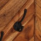vidaXL Wandgarderobe mit 6 Haken Massivholz Akazie vidaXL Wandgarderobe mit 6 Haken Massivholz Akazie