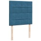 vidaXL Boxspringbett mit Matratze Blau 90x190 cm Samt vidaXL Boxspringbett mit Matratze Blau 90x190 cm Samt