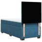 vidaXL Boxspringbett mit Matratze Blau 90x190 cm Samt vidaXL Boxspringbett mit Matratze Blau 90x190 cm Samt