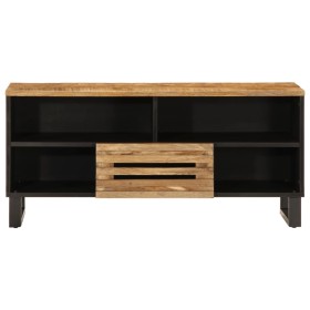 vidaXL TV-Schrank 100x34x46 cm Raues Massives Mangoholz