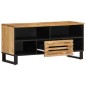 vidaXL TV-Schrank 100x34x46 cm Raues Massives Mangoholz vidaXL TV-Schrank 100x34x46 cm Raues Massives Mangoholz