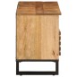 vidaXL TV-Schrank 100x34x46 cm Raues Massives Mangoholz vidaXL TV-Schrank 100x34x46 cm Raues Massives Mangoholz
