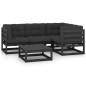 5-tlg. Garten-Lounge-Set mit Kissen Massivholz Kiefer 5-tlg. Garten-Lounge-Set mit Kissen Massivholz Kiefer