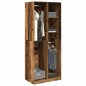 vidaXL Kleiderschrank Altholz-Optik 80x50x200 cm Holzwerkstoff vidaXL Kleiderschrank Altholz-Optik 80x50x200 cm Holzwerkstoff