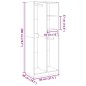 vidaXL Kleiderschrank Altholz-Optik 80x50x200 cm Holzwerkstoff vidaXL Kleiderschrank Altholz-Optik 80x50x200 cm Holzwerkstoff