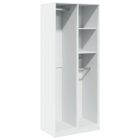 vidaXL Kleiderschrank Weiß 80x50x200 cm Holzwerkstoff