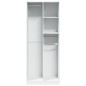 vidaXL Kleiderschrank Weiß 80x50x200 cm Holzwerkstoff vidaXL Kleiderschrank Weiß 80x50x200 cm Holzwerkstoff