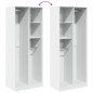 vidaXL Kleiderschrank Weiß 80x50x200 cm Holzwerkstoff vidaXL Kleiderschrank Weiß 80x50x200 cm Holzwerkstoff