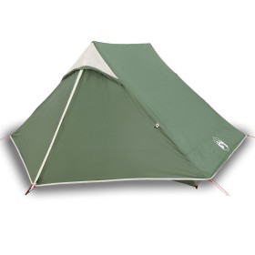 vidaXL Campingzelt 2 Personen Grün Wasserdicht