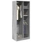 vidaXL Kleiderschrank Grau Sonoma 80x50x200 cm Holzwerkstoff vidaXL Kleiderschrank Grau Sonoma 80x50x200 cm Holzwerkstoff