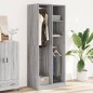 vidaXL Kleiderschrank Grau Sonoma 80x50x200 cm Holzwerkstoff vidaXL Kleiderschrank Grau Sonoma 80x50x200 cm Holzwerkstoff