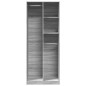 vidaXL Kleiderschrank Grau Sonoma 80x50x200 cm Holzwerkstoff vidaXL Kleiderschrank Grau Sonoma 80x50x200 cm Holzwerkstoff