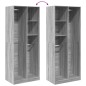 vidaXL Kleiderschrank Grau Sonoma 80x50x200 cm Holzwerkstoff vidaXL Kleiderschrank Grau Sonoma 80x50x200 cm Holzwerkstoff