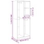 vidaXL Kleiderschrank Grau Sonoma 80x50x200 cm Holzwerkstoff vidaXL Kleiderschrank Grau Sonoma 80x50x200 cm Holzwerkstoff