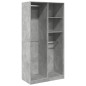 vidaXL Kleiderschrank Betongrau 100x50x200 cm Holzwerkstoff vidaXL Kleiderschrank Betongrau 100x50x200 cm Holzwerkstoff